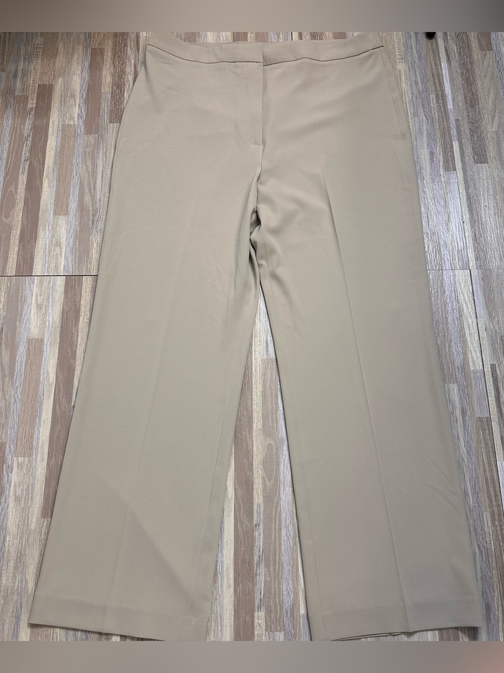 H&M Beige Wide-Leg, High Waist Dress Pants Women’s size 16